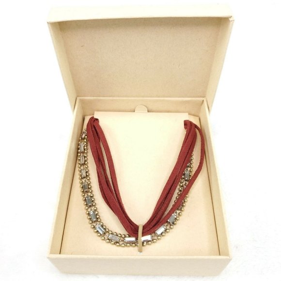 Jen Atkin Chloe Isabel Suede Necklace Choker - Picture 1 of 7